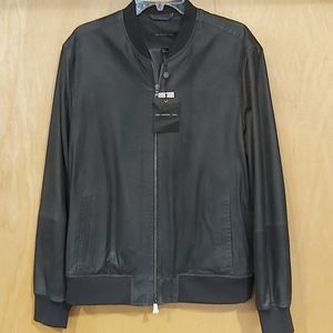John Varvatos Suede Leather Jacket